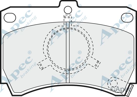 APEC BRAKING Комплект тормозных колодок, дисковый тормоз PAD507